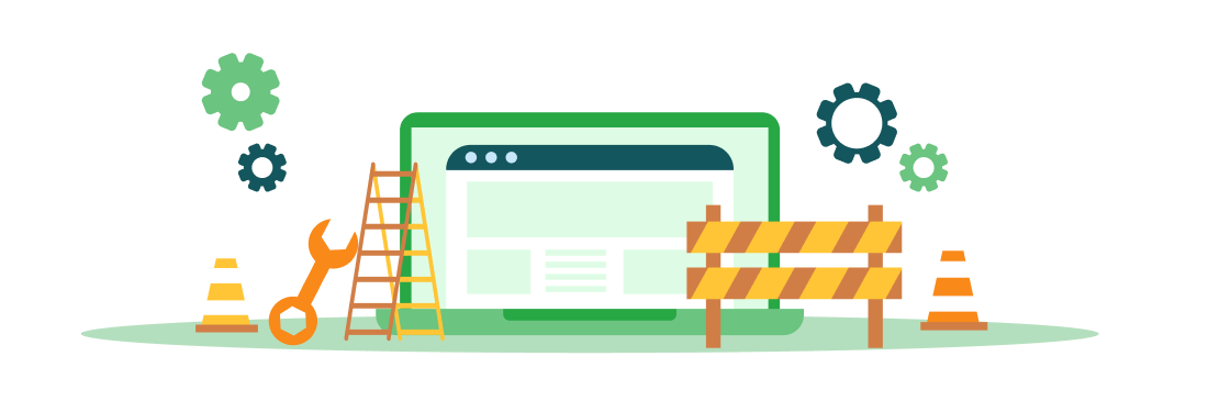 Ilustración Sitio en Construcción